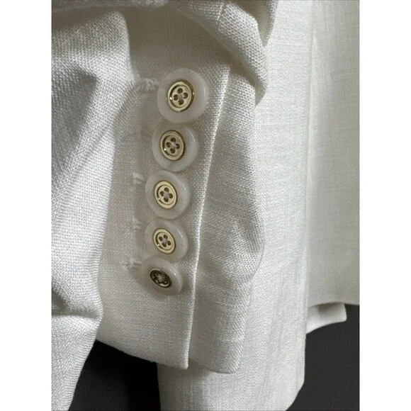 NWOT Veronica Beard Hollis Dickey Size 12 Single-Breasted Blazer in Off White